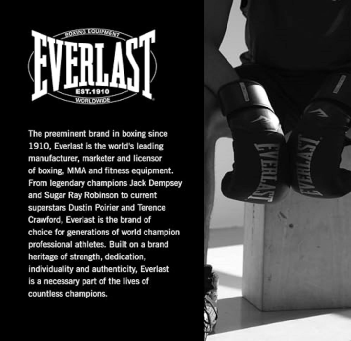 Everlast Elite 2 Boxing Gloves | Pro Training Gloves for Men and Women | Secure Fit Hook and Loop Closure & Ventilation 16-18 Oz